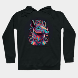 A llama feeling the rhythm Hoodie